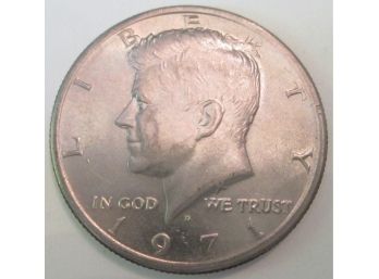 Authentic 1971D KENNEDY HALF DOLLAR $.50 United States