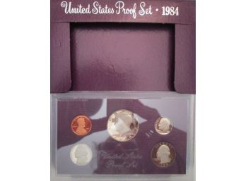 SET Of 5 COINS! Authentic 1984S PROOF SET, Uncirculated, JOHN KENNEDY $.50, United States
