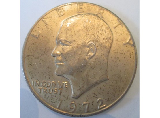 Authentic 1971P Gold Plated EISENHOWER DOLLAR $1.00 United States