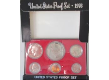 SET Of 6 COINS! Authentic 1976S PROOF SET, Uncirculated, EISENHOWER $1, United States
