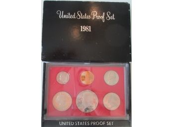 SET Of 6 COINS! Authentic 1981S PROOF SET, Uncirculated, SUSAN ANTHONY $1, United States