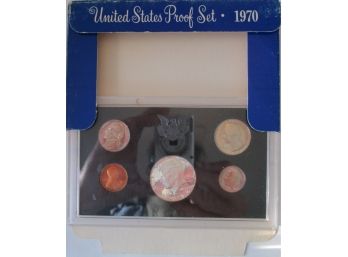 SET Of 5 COINS! Authentic 1970S PROOF SET, Uncirculated, 40percent SILVER Kennedy Half, United States