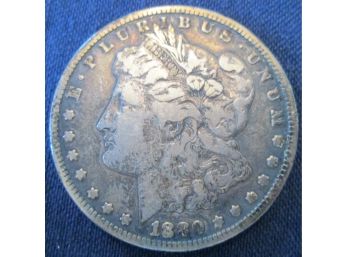 Authentic 1880S MORGAN SILVER Dollar $1.00, 90 SILVER, United States