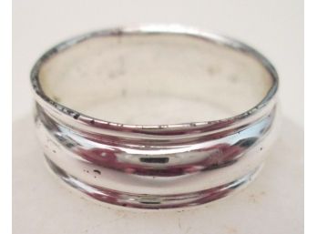 Contemporary Finger RING, Concentric Bands Design, STERLING .925 Silver Construction, Approximate Size 11