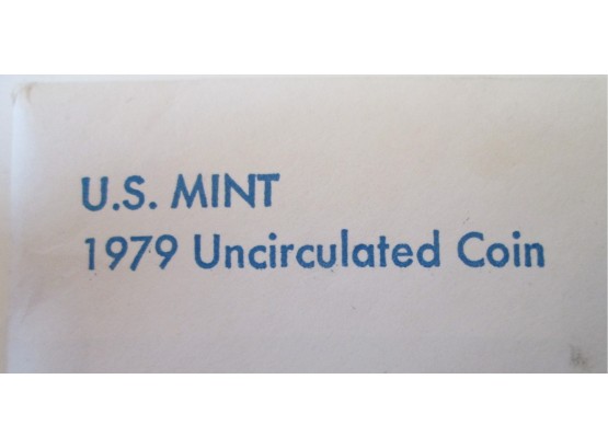 SET Of 12 COINS! Authentic 1979P & D MINT SET Brilliant Uncirculated, SBA, Kennedy, Washington, United States