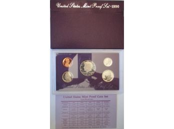 SET Of 5 COINS! Authentic 1990S PROOF SET, Uncirculated, JOHN KENNEDY $.50, United States