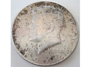 Authentic 1964P KENNEDY SILVER Half Dollar $.50, 90 Percent Silver, United States