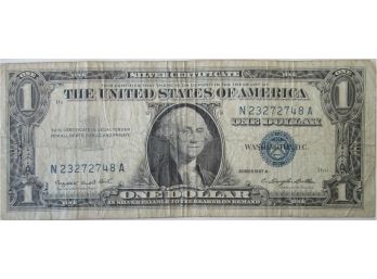Authentic 1957A Series, $1 SILVER CERTIFICATE, C Douglas Dillon, United States