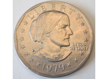 Authentic 1979P SUSAN B. ANTHONY DOLLAR $1.00, PHILADELPHIA Mint, United States
