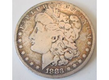 Authentic 1883O MORGAN SILVER Dollar $1.00, 90 Percent SILVER, United States