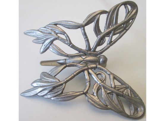 Signed JOHN HARDY, Contemporary HAIR CLIP PIN, BUTTERFLY Mariposa, Pewter Tone Base Metal Setting