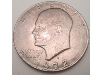 Authentic 1972D EISENHOWER DOLLAR $1.00, Denver Mint, United States