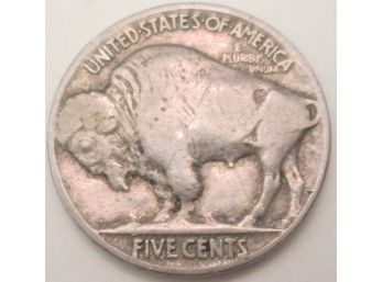 Authentic 1936P BUFFALO NICKEL $.05, Philadelphia Mint, United States Type Coin