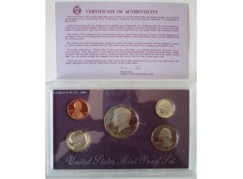 SET Of 5 COINS! Authentic 1990S PROOF SET, Uncirculated, JOHN KENNEDY $.50, United States