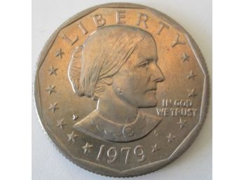Authentic 1979P SUSAN B. ANTHONY DOLLAR $1.00, PHILADELPHIA Mint, CLAD Composition, United States