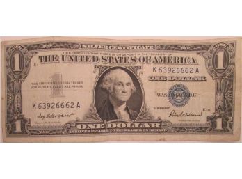 Authentic 1957 Series, $1 SILVER CERTIFICATE, Robert Anderson, United States