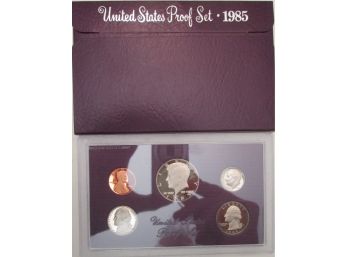 SET Of 5 COINS! Authentic 1985S PROOF SET, Uncirculated, JOHN KENNEDY $.50, United States