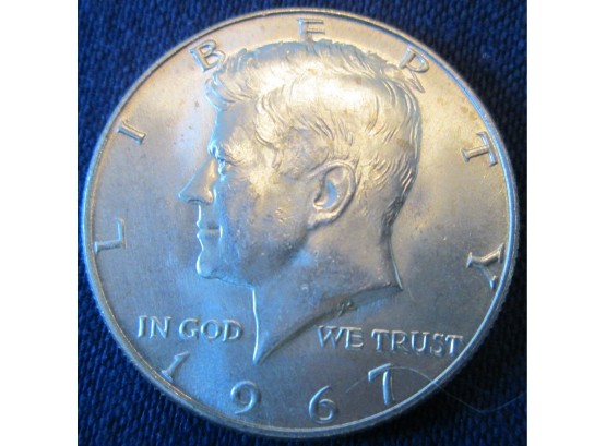 Authentic 1967P KENNEDY SILVER Half Dollar $.50 United States