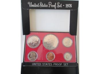 SET Of 6 COINS! Authentic 1976S MIRROR PROOF SET, Uncirculated, EISENHOWER $1, United States