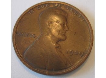 First Year Issue: Authentic 1909P No VDB, LINCOLN Cent WHEAT Penny $.01, United States