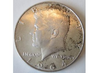 Authentic 1964P KENNEDY SILVER Half Dollar $.50 United States