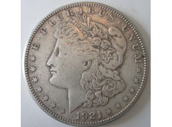 Authentic 1921P MORGAN SILVER Dollar $1.00, 90 SILVER, United States