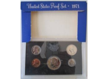 SET Of 5 COINS! Authentic 1971S MIRROR PROOF SET, Uncirculated, KENNEDY HALF, United States