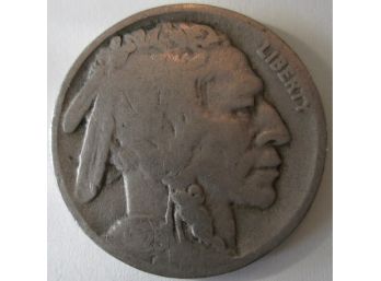 Authentic 1925P BUFFALO NICKEL $.05, United States Type Coin