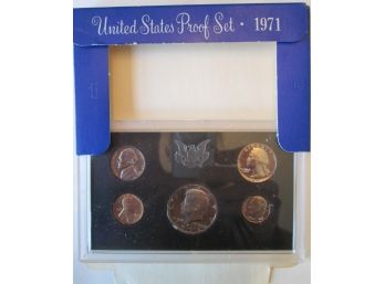 SET Of 5 COINS! Authentic 1971S PROOF SET, Uncirculated, KENNEDY HALF, United States