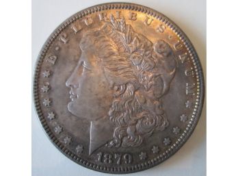 Authentic 1879P MORGAN SILVER Dollar $1.00, 90 SILVER, United States