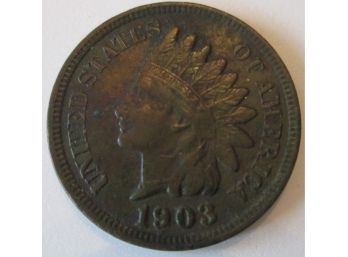 Authentic 1903P INDIAN Cent Penny $.01, United States