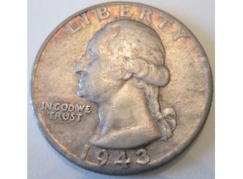 Authentic 1943P WASHINGTON SILVER QUARTER Dollar $.25 United States