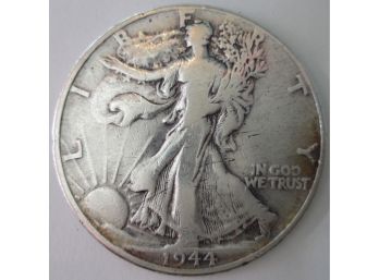 Authentic 1944P WALKING LIBERTY SILVER Half Dollar $.50 United States