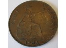 Authentic 1935 One Penny, United Kingdom, Depicts GEORGE V, Great Britain, Copper Content