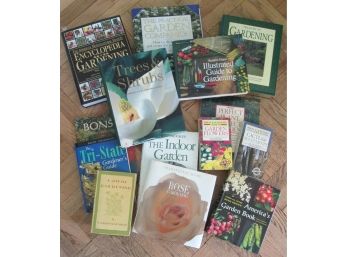 LOT Of 14 Books! Vintage GARDENING Theme, Coffee Table Type With Full Color Photos