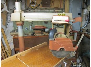 Vintage SAW SMITH YUBA Brand, Woodworking RADIAL ARM SAW, Good Working Condition
