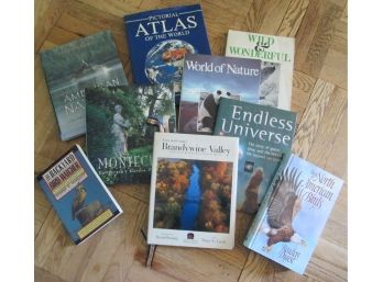 LOT Of 9 Books! Vintage NATURE Theme, Coffee Table Type With Full Color Photos