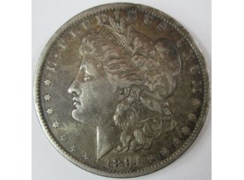 Authentic 1891P MORGAN SILVER Dollar $1.00, Philadelphia Mint, 90 Percent SILVER, Discontinued United States
