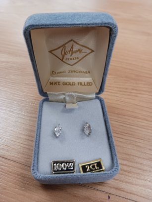 14kt Gold Filled Cz Earrings