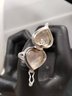 Sterling Silver Overlay Poison Ring Size 6 Heart Shaped