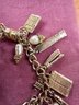 Vintage Charm Bracelet,  Magnetic Clasp