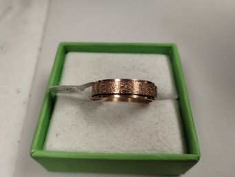 Rose Gold Spinner Ring Size 9