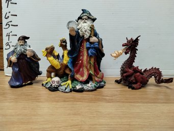 Collectable Wizard And Dragon Lot