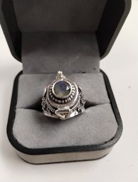 Sterling Silver Overlay On Moonstone? Ring Size 6