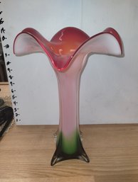 Large Murano-inspired Tulip Vase