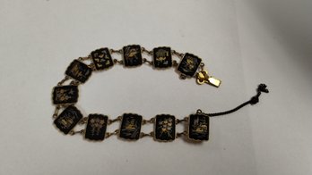 Vintage Japanese Amita Damascene Bracelet