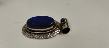 Sterling Silver And Lapis Lazuli Pendant