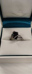 Sterling Silver And Rainbow Topaz? Ring Size 7