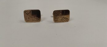 Pair Of 12k Gold Plated Cuff Links