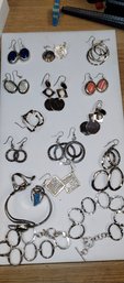 Large Sterling Silver Overlay Jewelry Lot